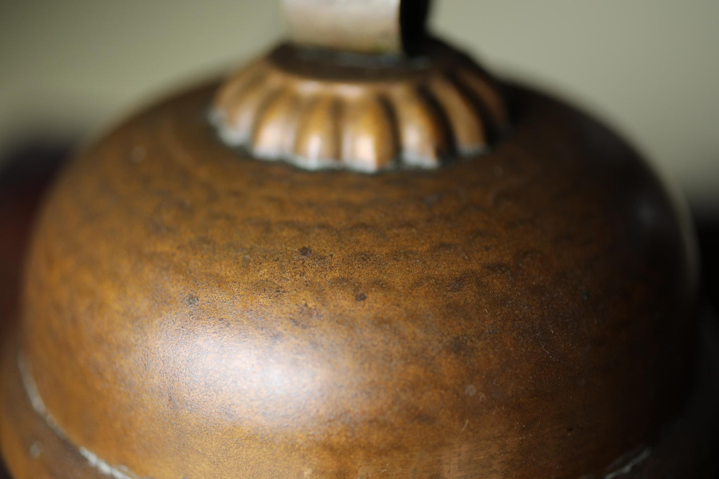 Japanese Bronze Bell - Hand Hammered Antique Shinto Shrine Bell With Sacred Sound