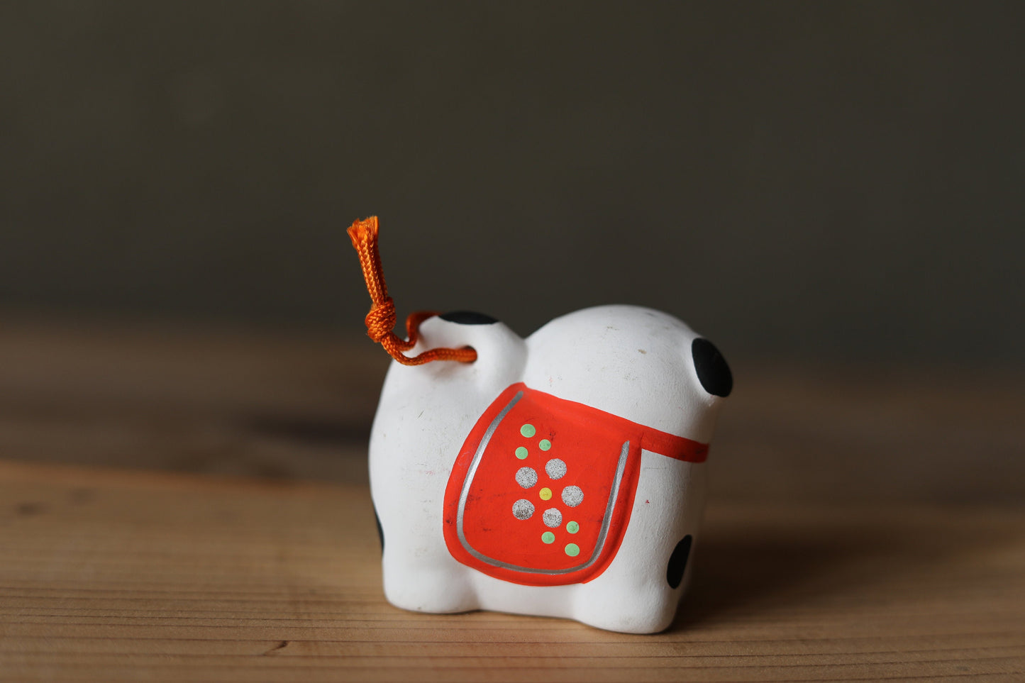 Japanese Pottery Dog Bell - Vintage Earthenware Figurine | Handmade Ornament