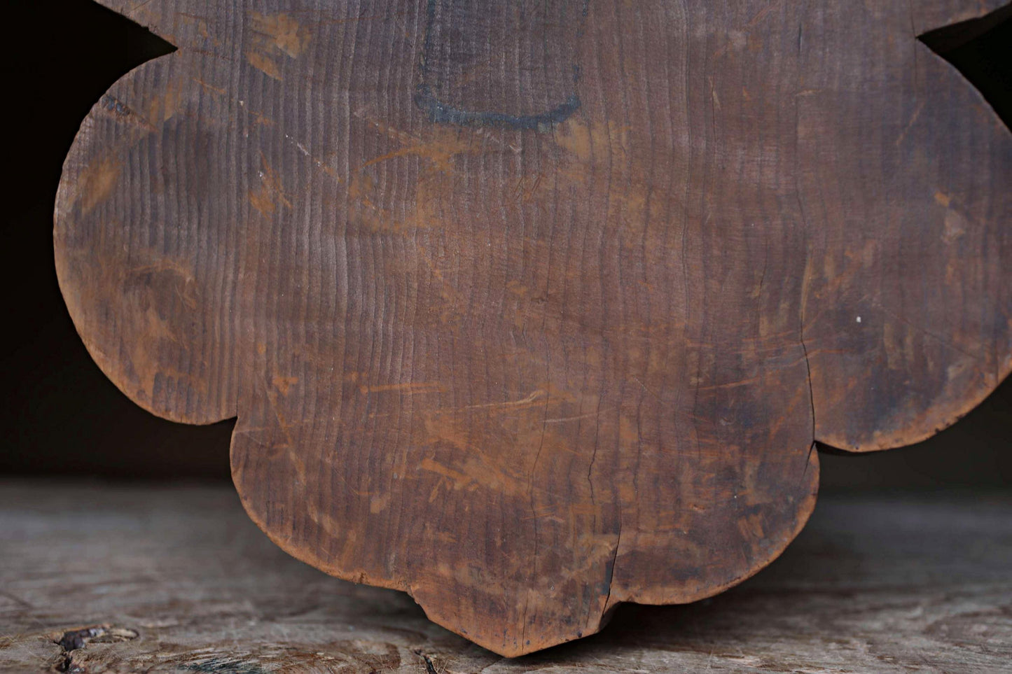 Antique Japanese Wood Carving - Wooden Cloud Pedestal | Buddhist Temple Art Sculpture
