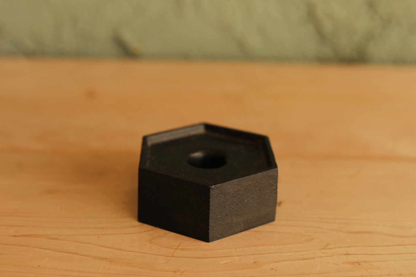 Nanbu Tekki Candlestick – Simple Black Iron Candle Holder | Vintage Japanese Antique Candleware