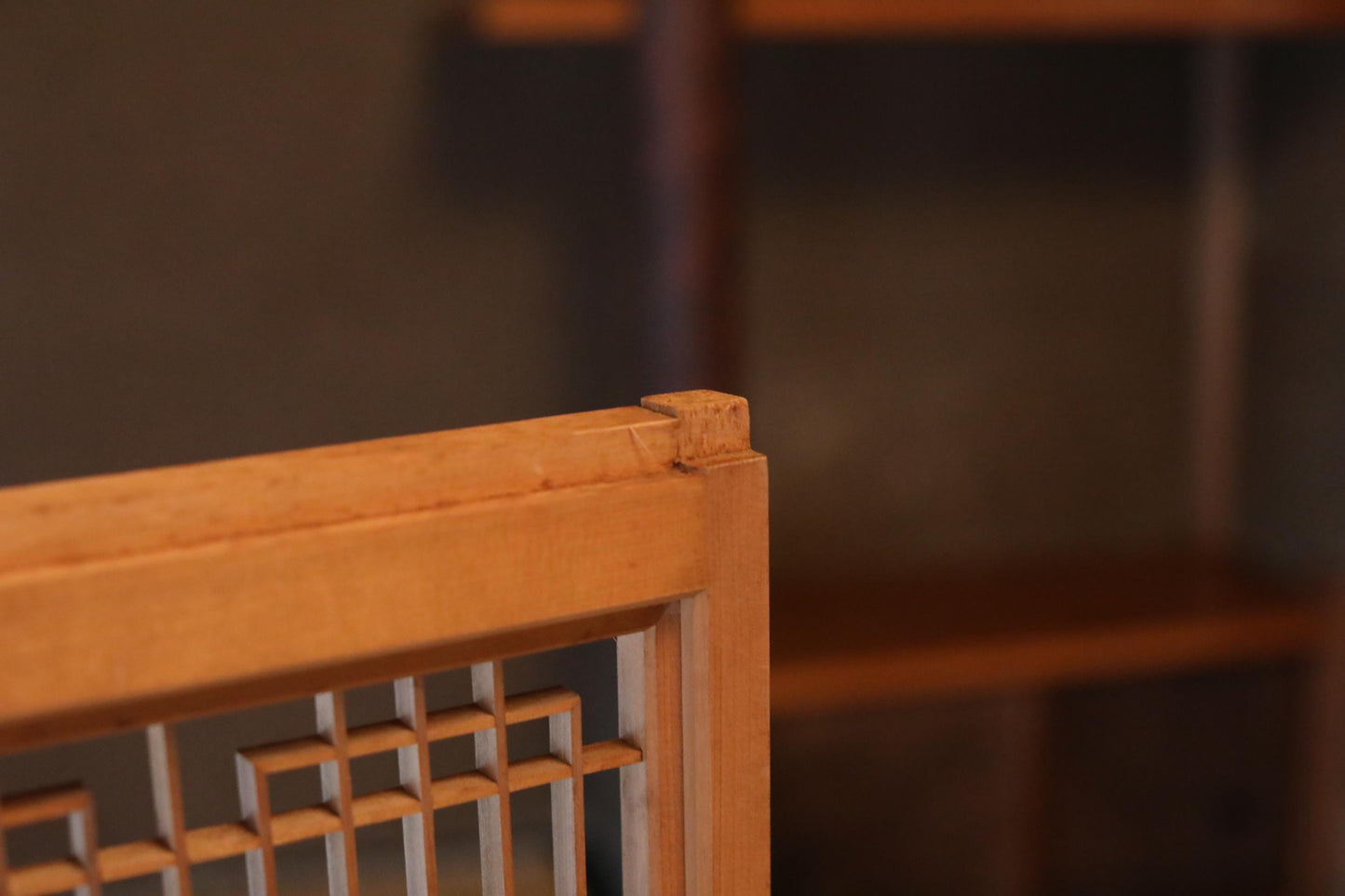 Kumiko Shoji Screen - Handcrafted Japanese Room Divider | Vintage Wooden Lattice Panel