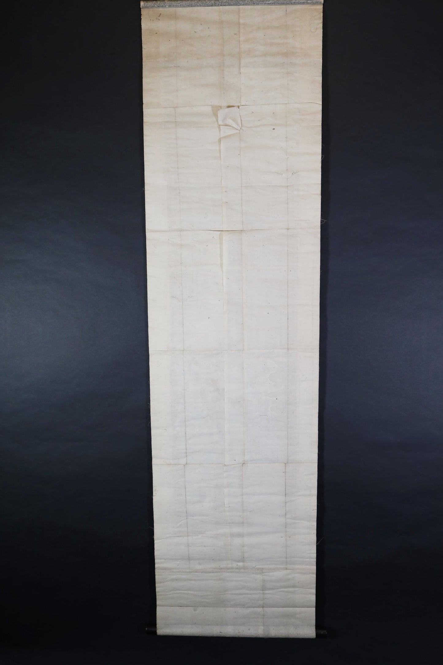 Japanese Antique Scroll - Signed Kakejiku Hermit Zen Painting With Peach Symbol