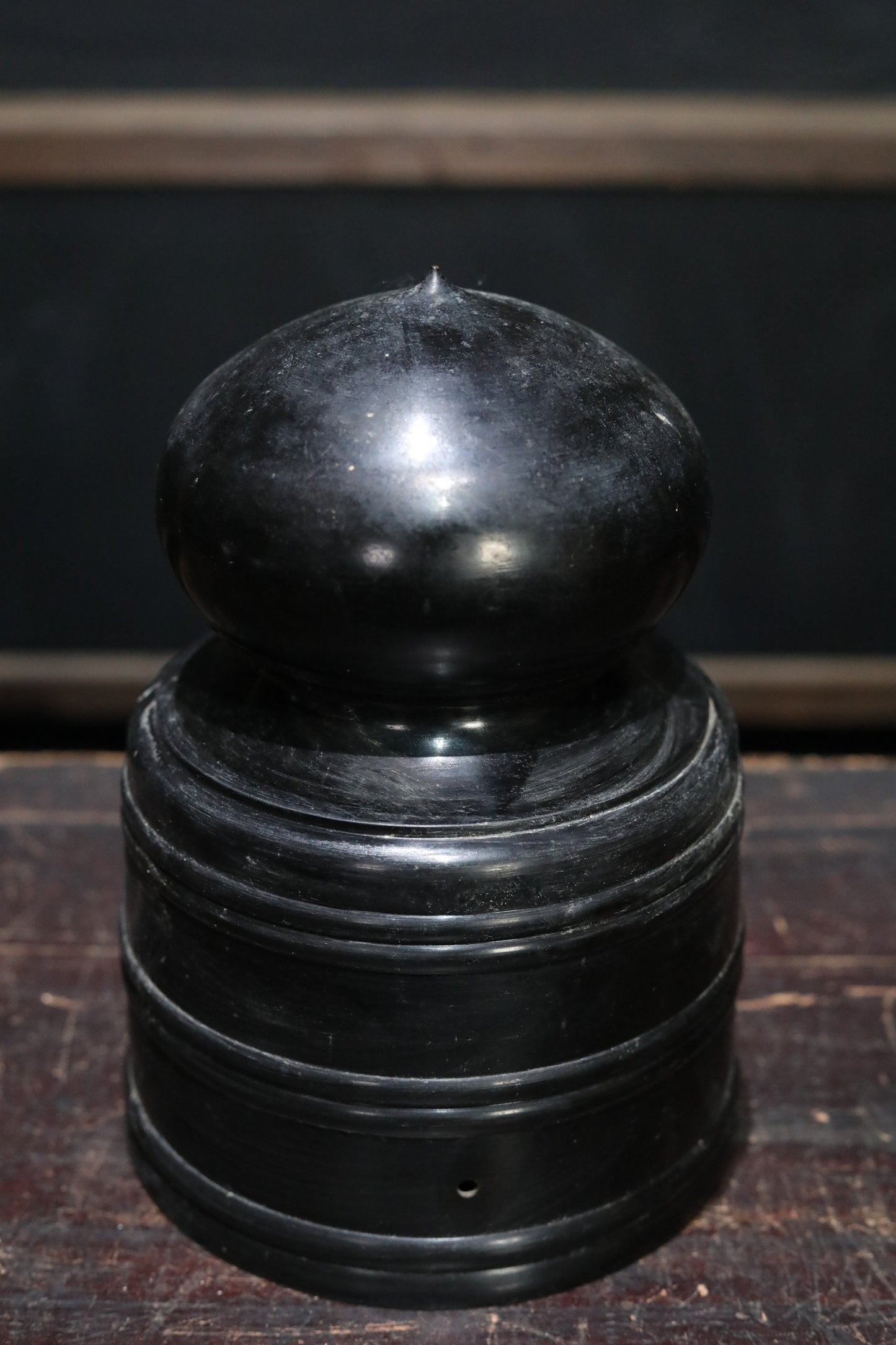 Japanese Temple Finial Bronze Architectural Ornament - Traditional Pillar Crown Decoration