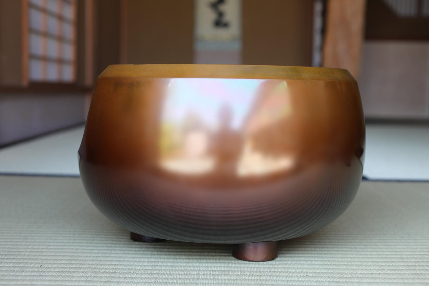 Japanese Bronze Tea Brazier – Master Onishi Art | Takaoka Copperware Furo