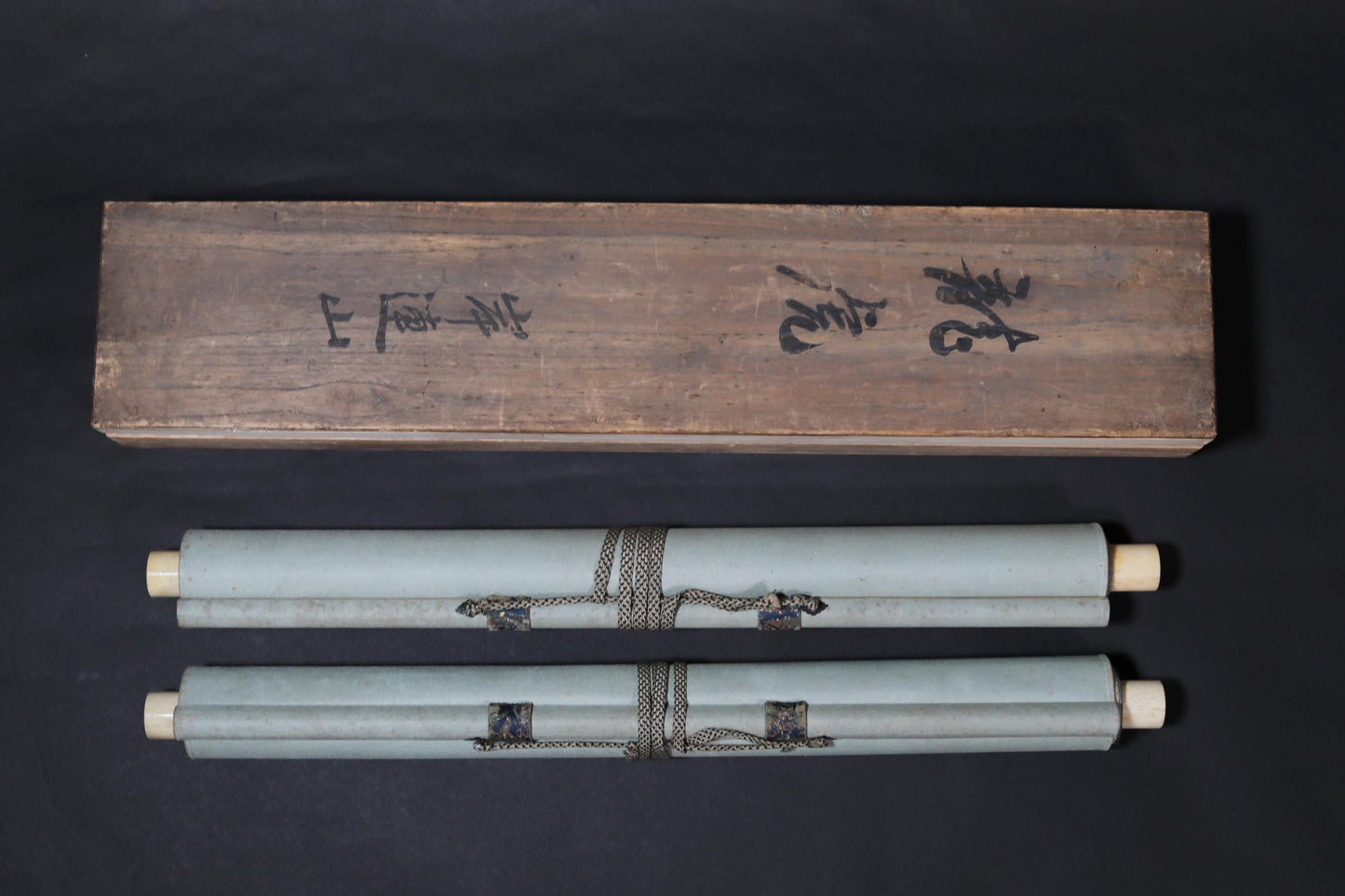 Japanese Dragon Scroll – Edo Era Antique Hanging Scroll With Dragon Tiger Artwork