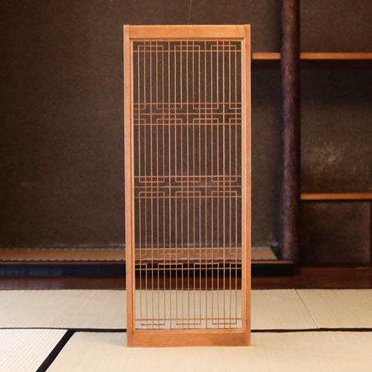 Kumiko Shoji Screen - Handcrafted Japanese Room Divider | Vintage Wooden Lattice Panel