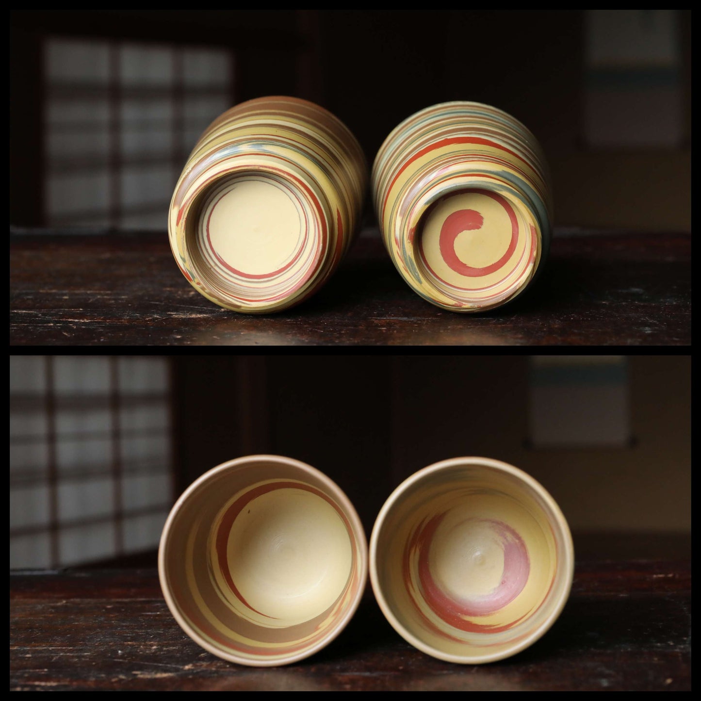Vintage Japanese Tea Set – Handmade Ceramic Pot with Lid | Marble Glaze Sencha Teaware