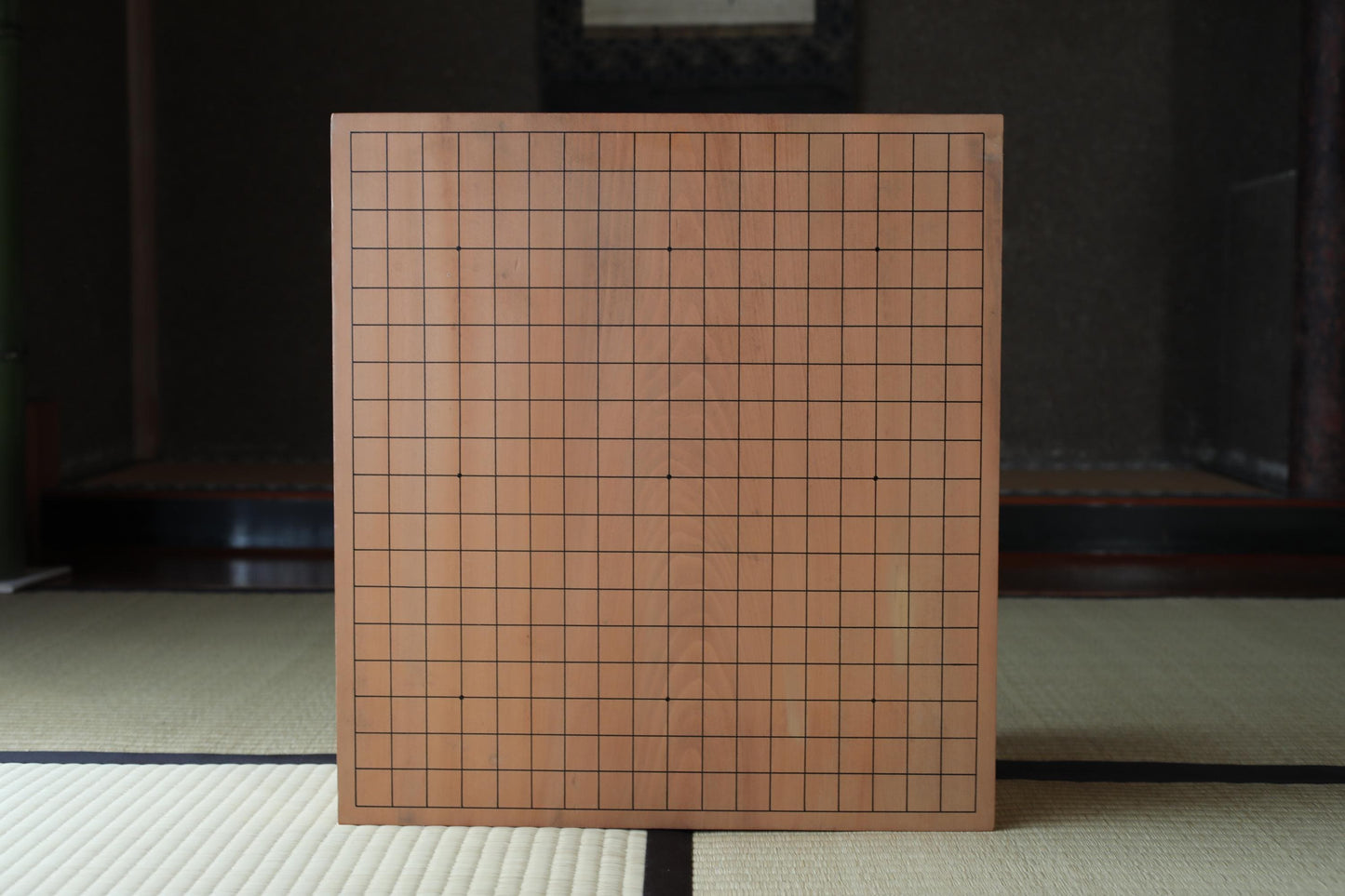 Solid Wood Go Board - Premium Japanese Goban Table With Thick Go Stones & Vintage Wooden Bowls