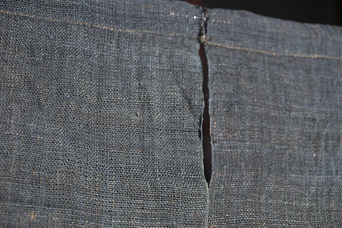 Antique Japanese Noren – Indigo Linen Curtain | Edo Era Textile Room Divider