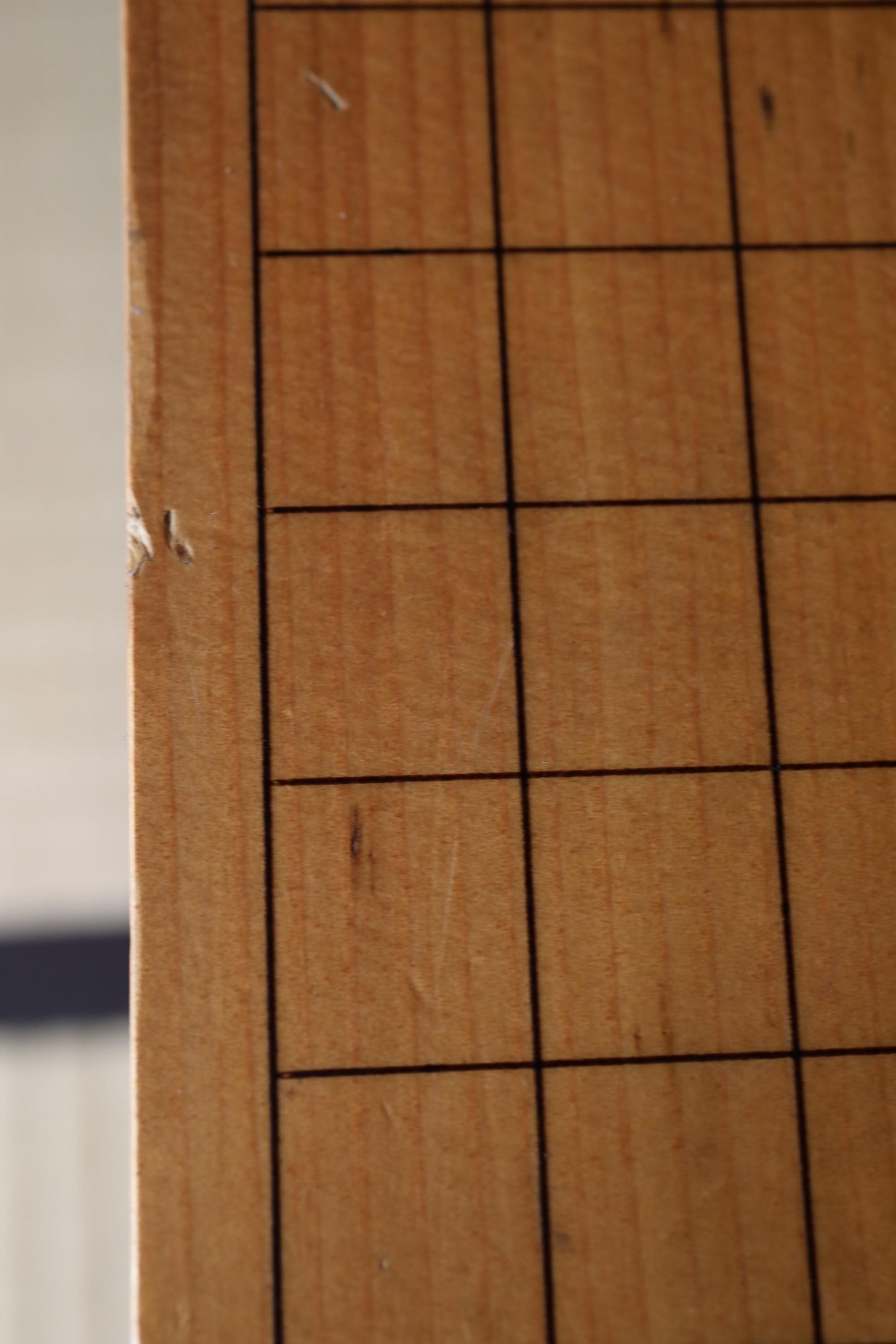 Japanese Go Game Table - Solid Wood Goban with Thick Stone Set & Architectural Board