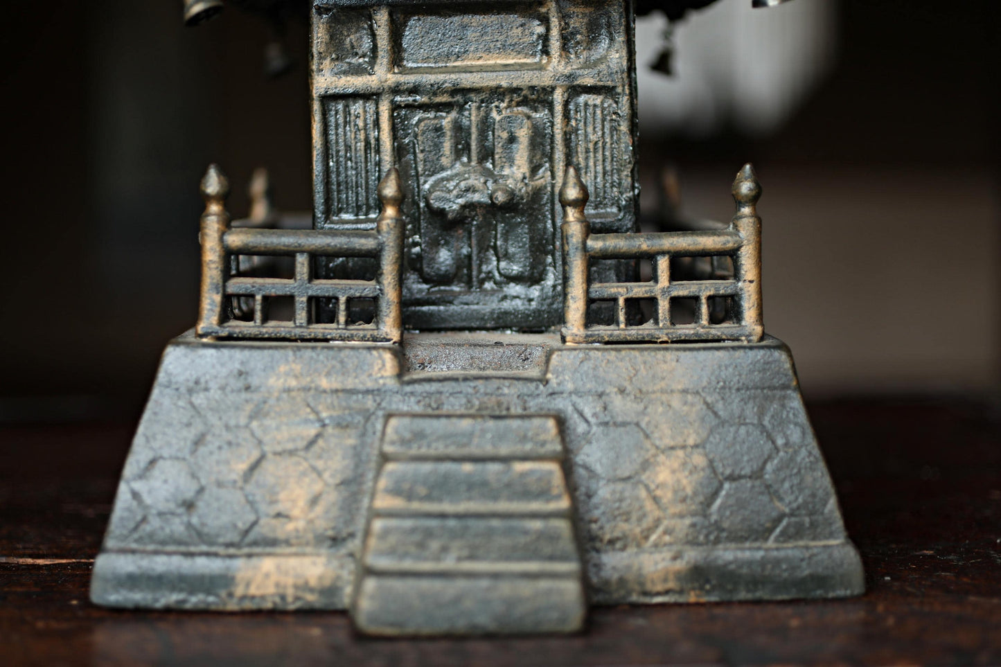 Large Cast Iron Pagoda - Five-Storied Japanese Garden Statue | Solid Iron Sculpture