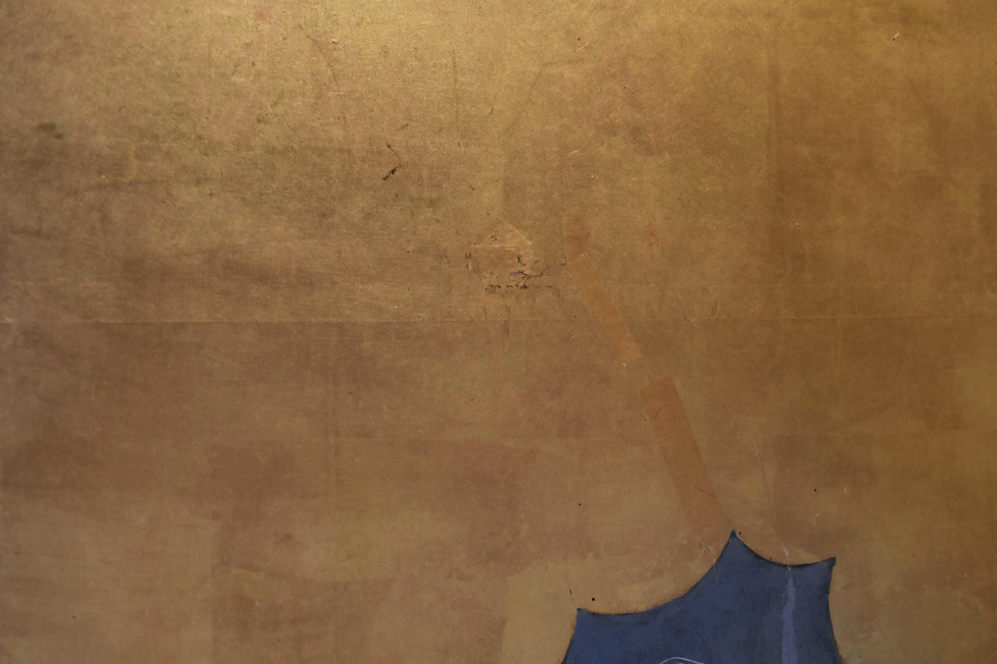 Antique Japanese Byobu - 1700s Tale of Genji Folding Screen Art with Gold Leaf