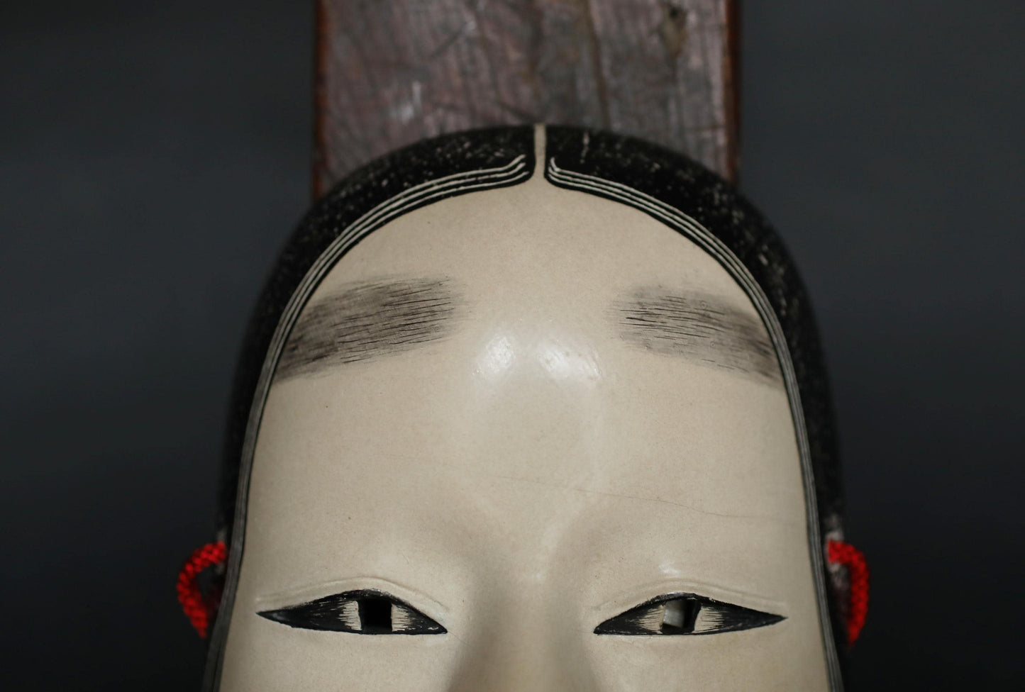 Japanese Noh Mask - Ko-Omote Young Maiden Wooden Wall Ornament | Signed Master Artwork