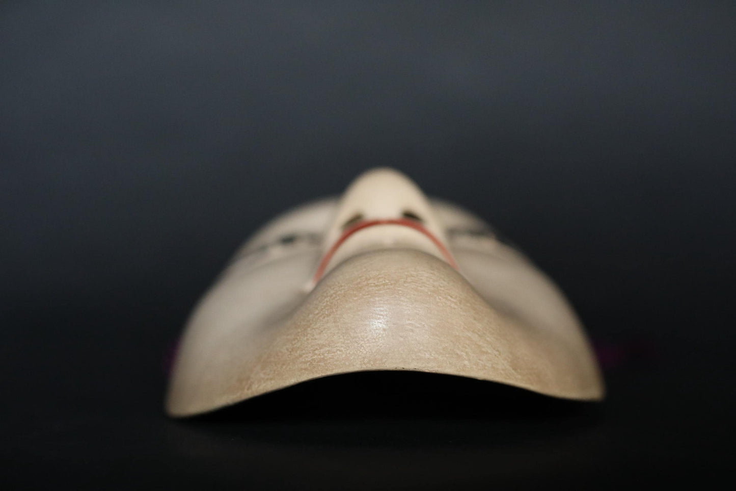 Japanese Noh Mask - Vintage Wood Carving Female Celestial Maiden Wall Ornament