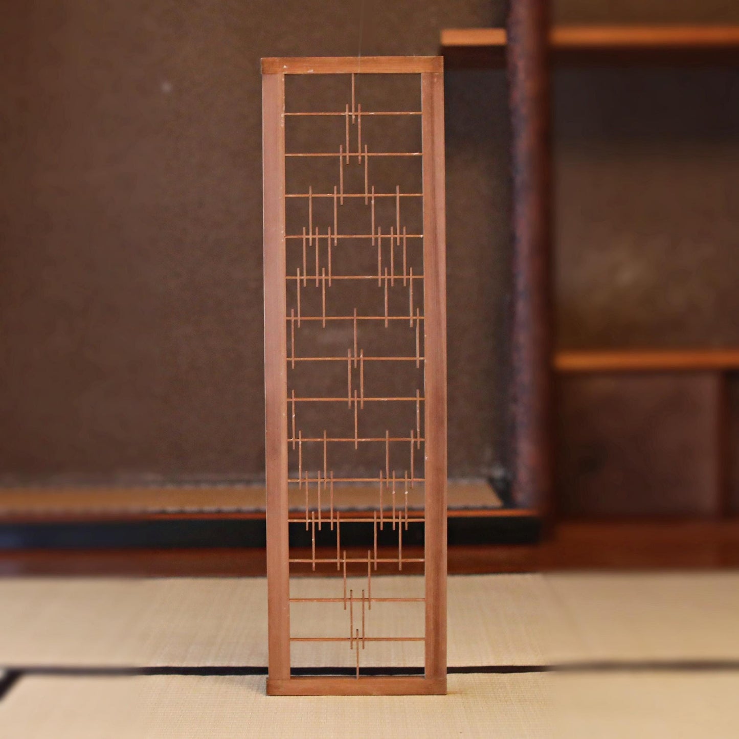 Kumiko Shoji Screen - Vintage Japanese Wood Lattice Panel | Handcrafted Wood Art