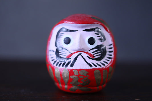 Daruma Japanese Doll - Traditional Paper Roly-Poly Toy | Buddhist Monk Figurine 3.5in