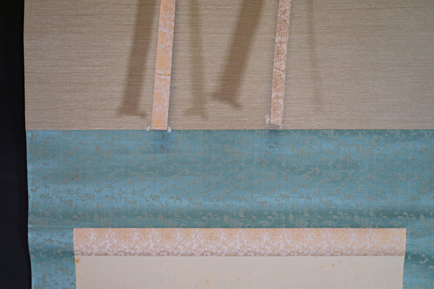 Japanese Hanging Scroll – Vintage Wall Art Shrimp & Vegetable Signed Kakejiku Scroll