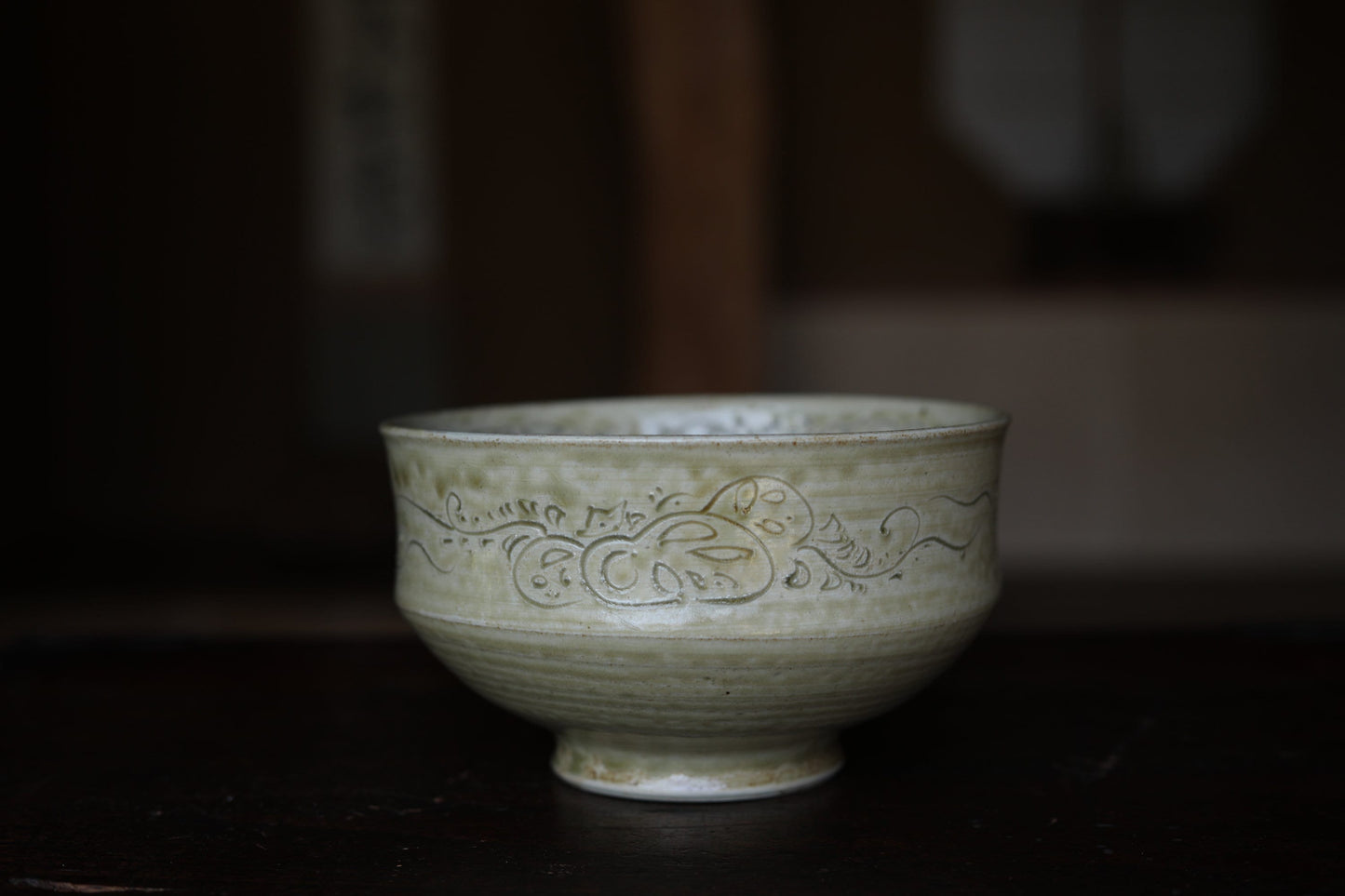 Vintage Kiseto Bowl - Japanese Ceramic Tea Ceremony Vessel with Kanji Box