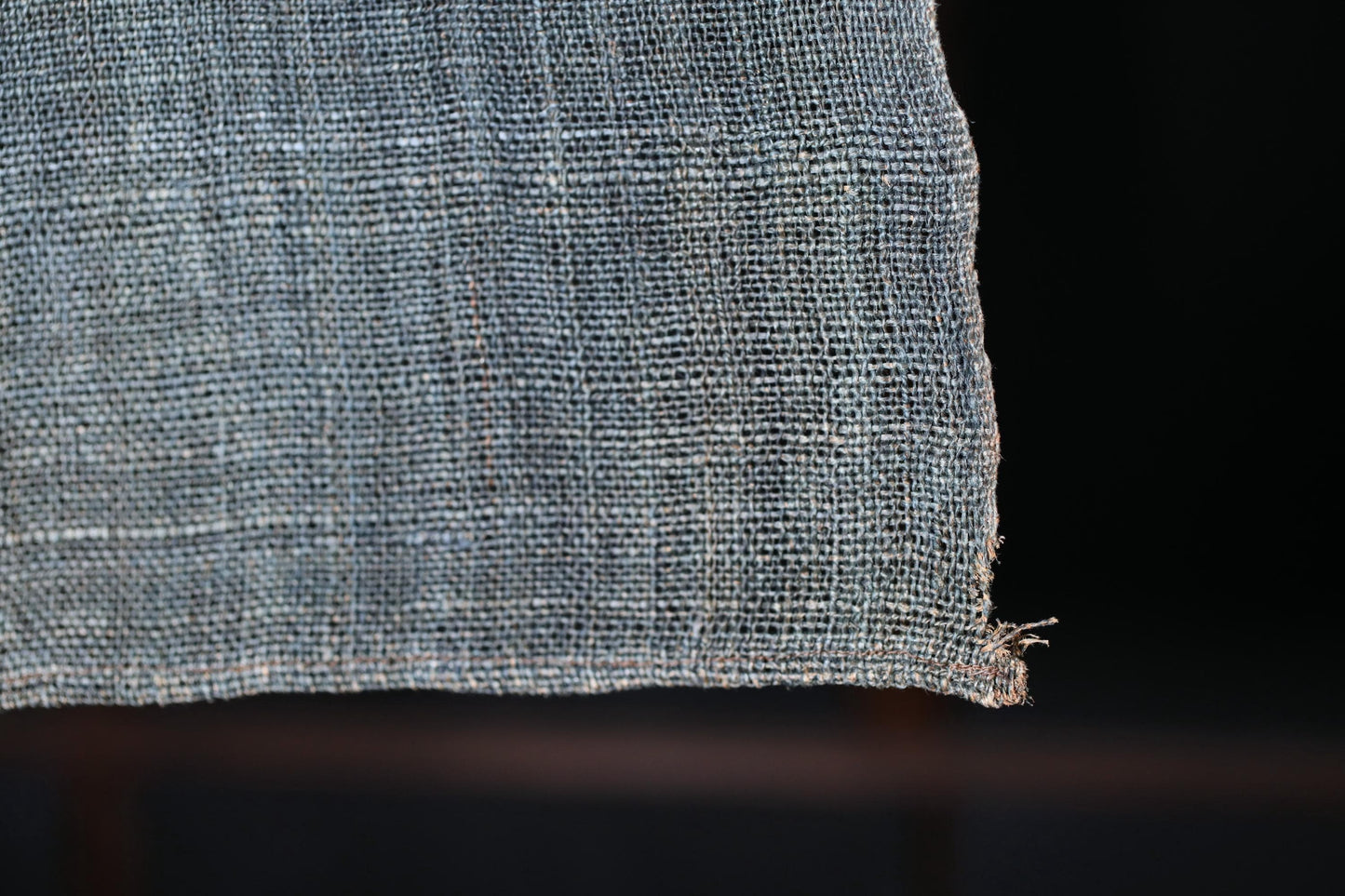 Antique Japanese Noren – Indigo Linen Curtain | Edo Era Textile Room Divider