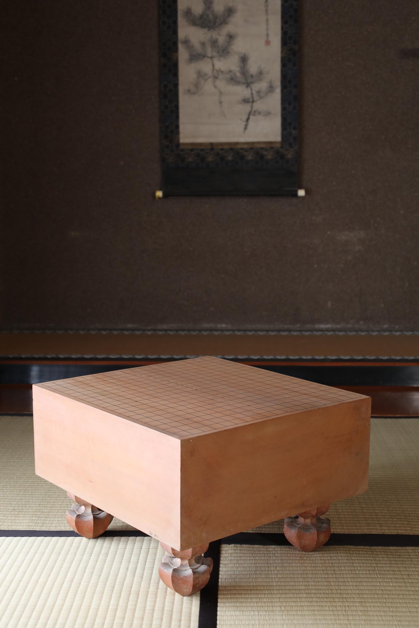 Solid Wood Go Board - Premium Japanese Goban Table With Thick Go Stones & Vintage Wooden Bowls