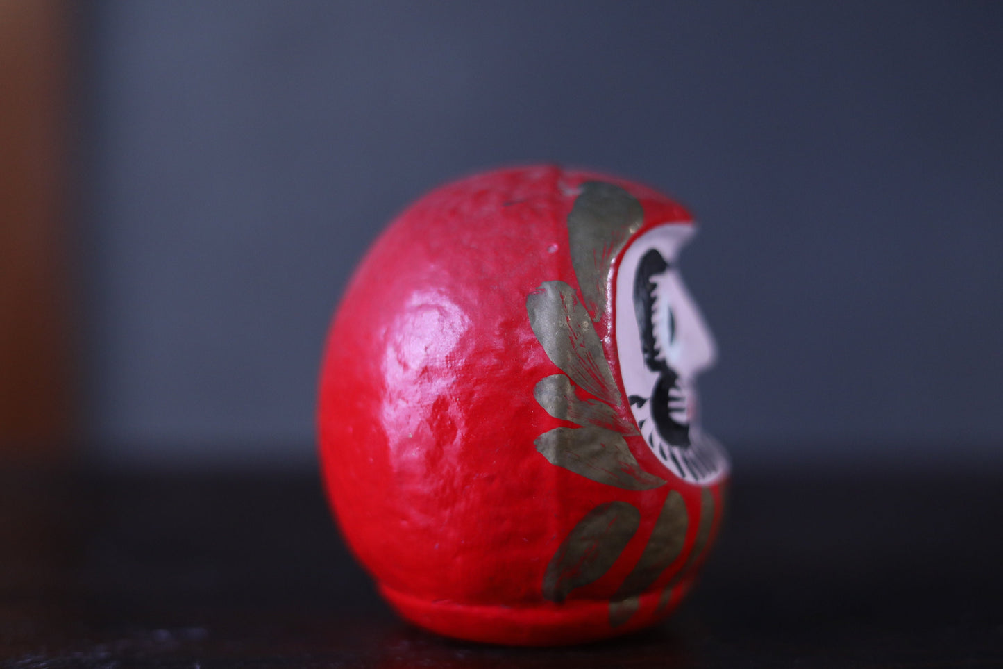 Daruma Japanese Doll - Traditional Paper Roly-Poly Toy | Buddhist Monk Figurine 3.5in