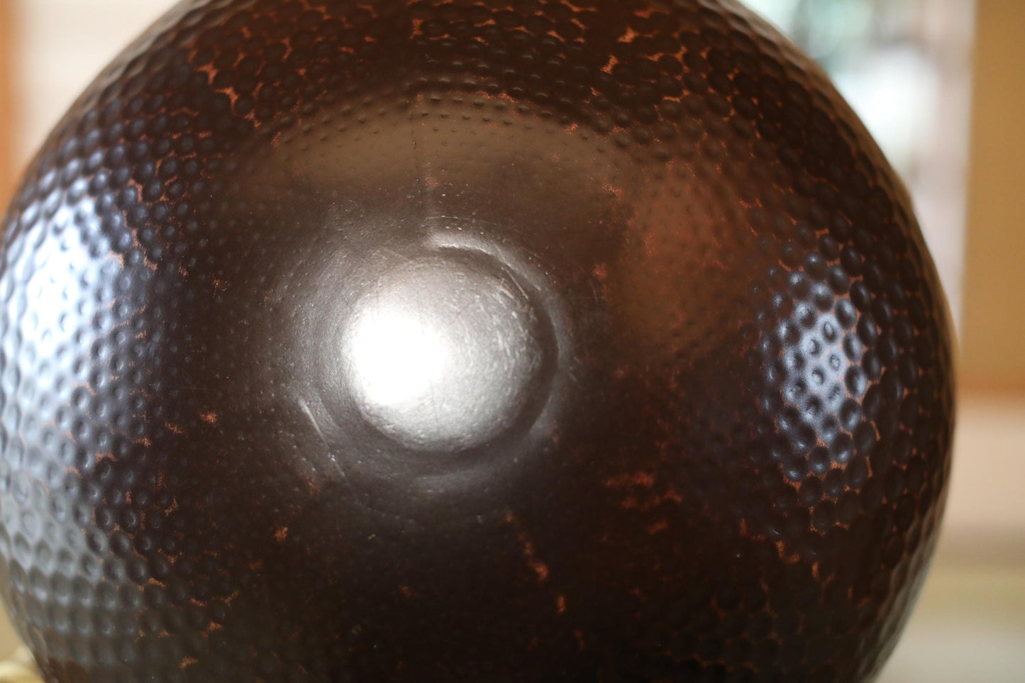 Japanese Chanting Bell - Large Orin Bronze Singing Bowl with Karaki Wood Stand