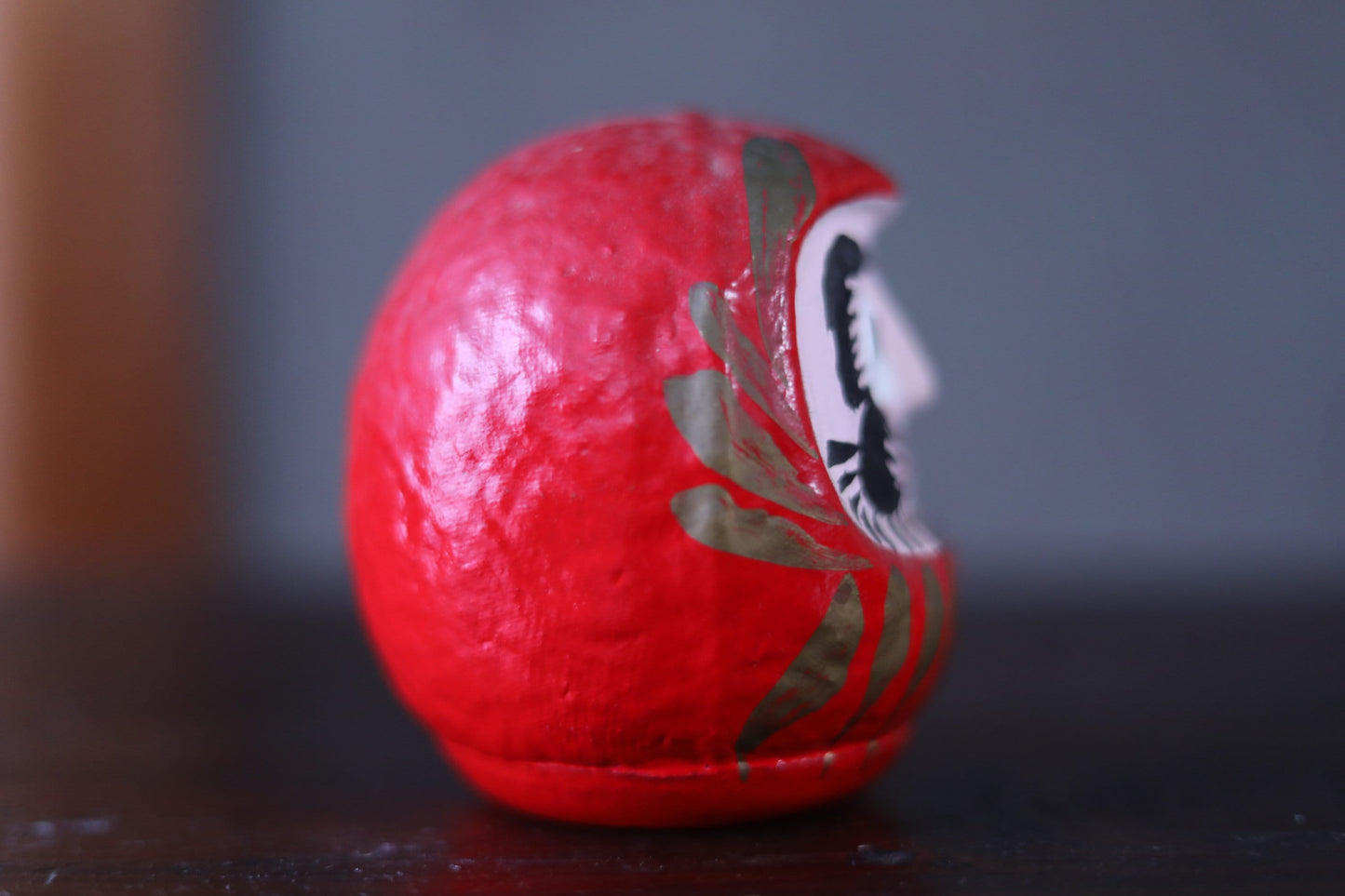 Daruma Doll Figurine – Japanese Roly-Poly Toy | Traditional Paper Tumbler Doll 3.5in