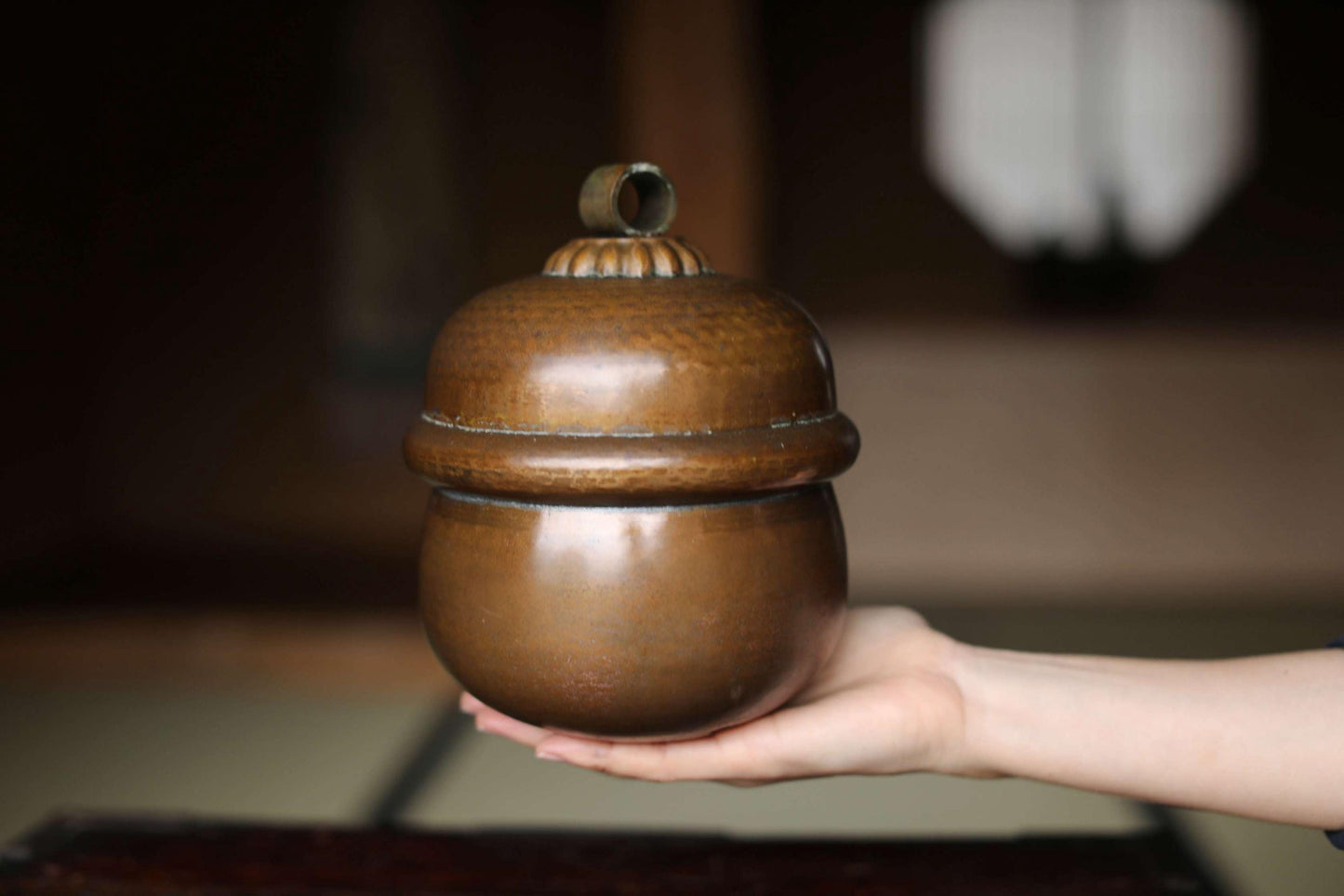 Japanese Bronze Bell - Hand Hammered Antique Shinto Shrine Bell With Sacred Sound