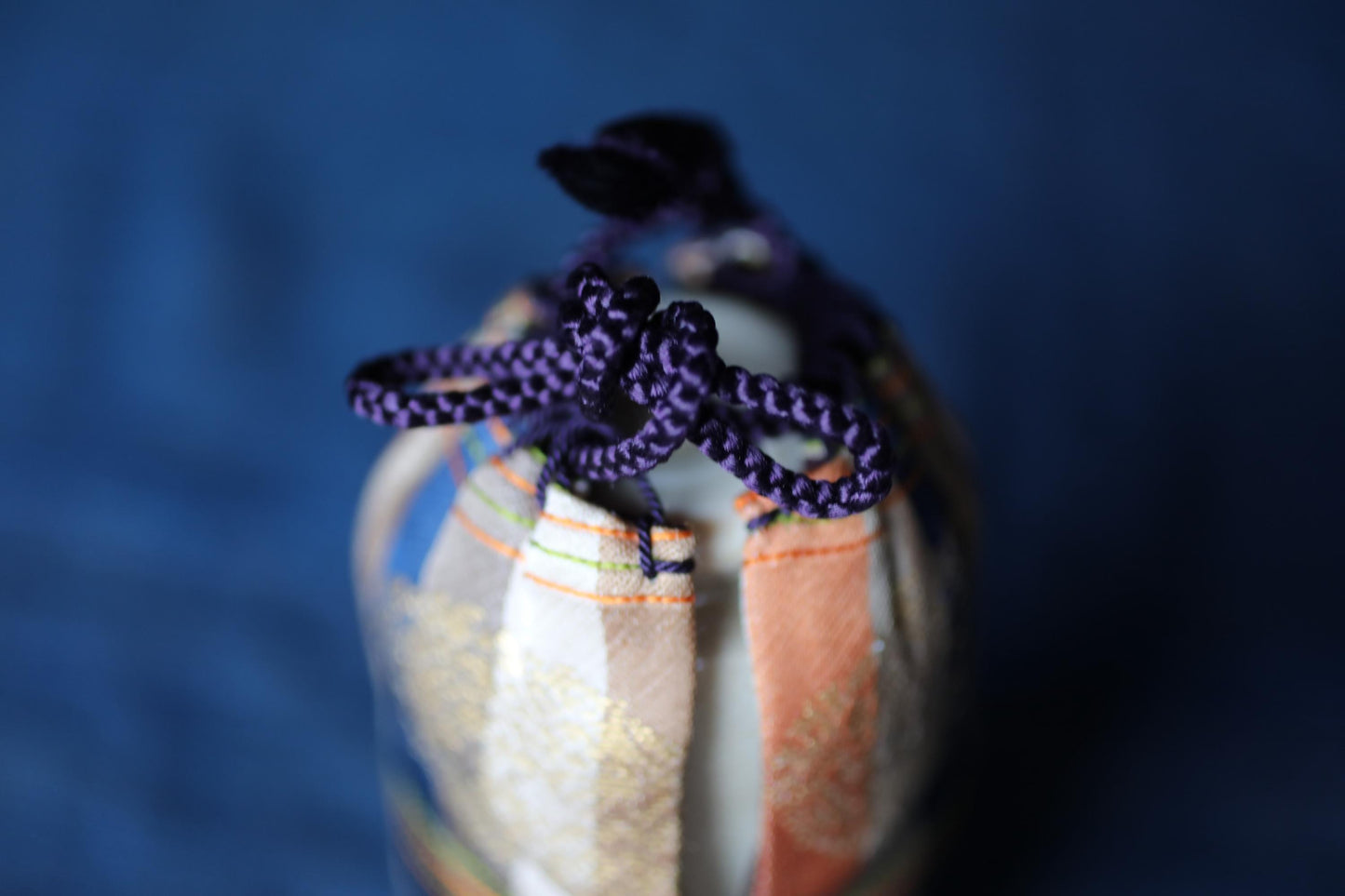 Japanese Matcha Caddy - Vintage Katatsuki Chaire with Silk Shifuku Bag for Tea Ceremony