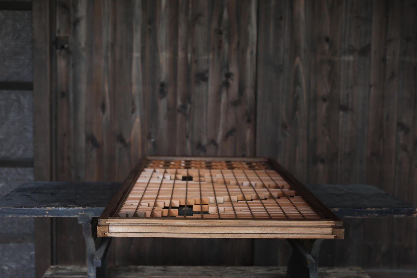 Vintage Shoji Screen - Kumiko Wood Panel | Japandi Wall Art & Geometric Frame