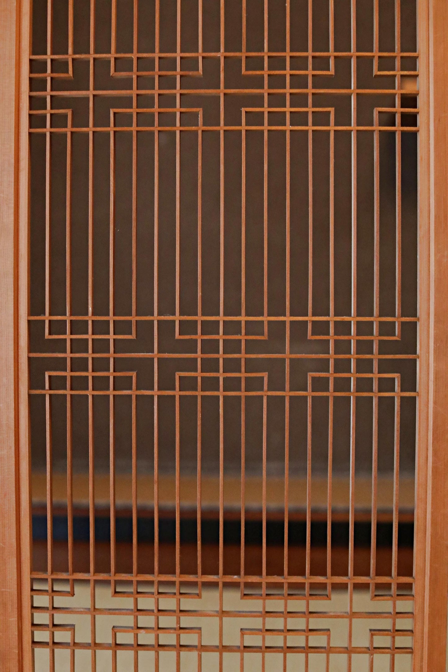 Kumiko Shoji Screen - Handcrafted Japanese Room Divider | Vintage Wooden Lattice Panel