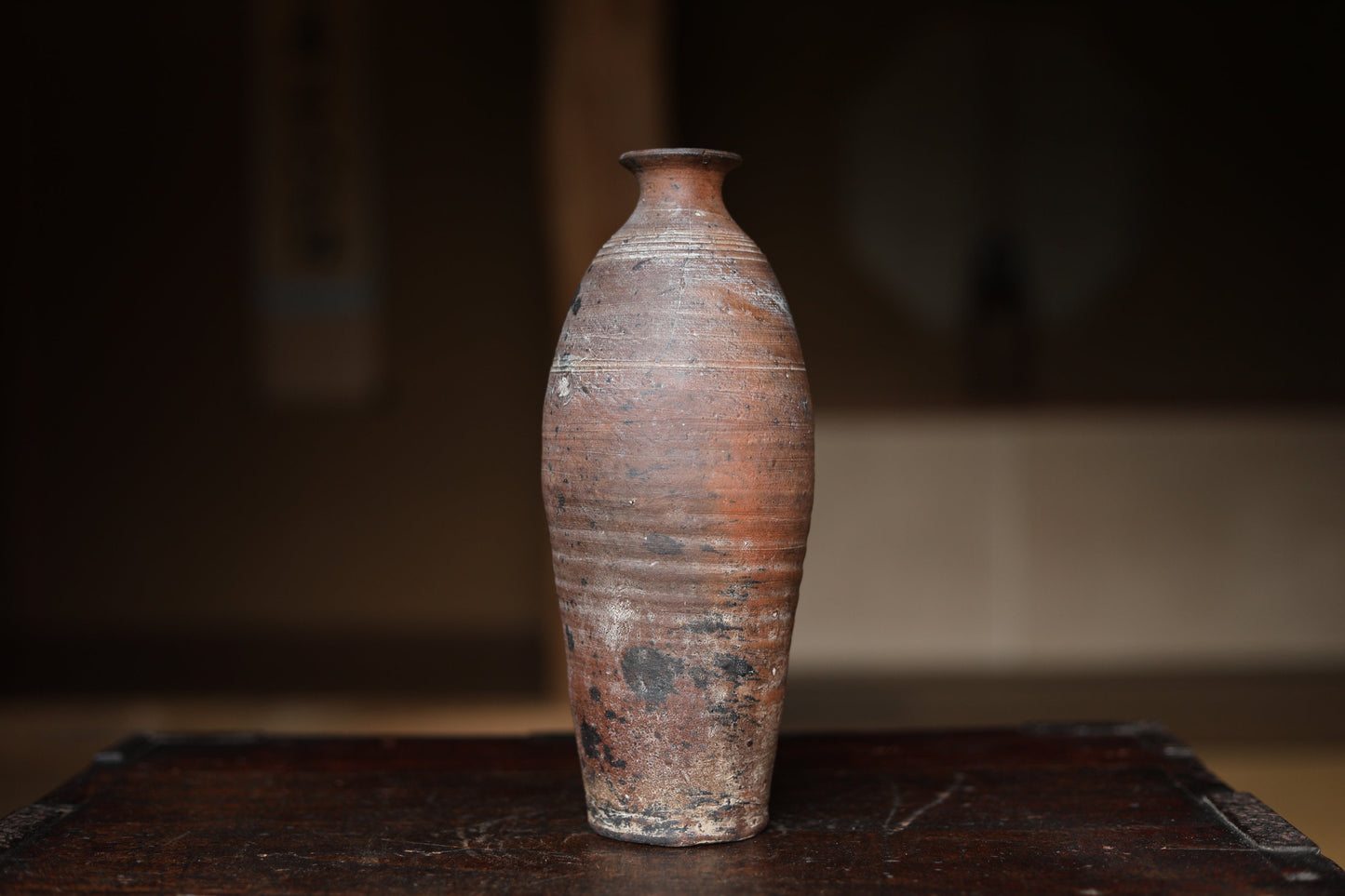 Bizen Ware Vase - Ryukyu Antique Jar | 1700s Handcrafted Ceramic Vessel