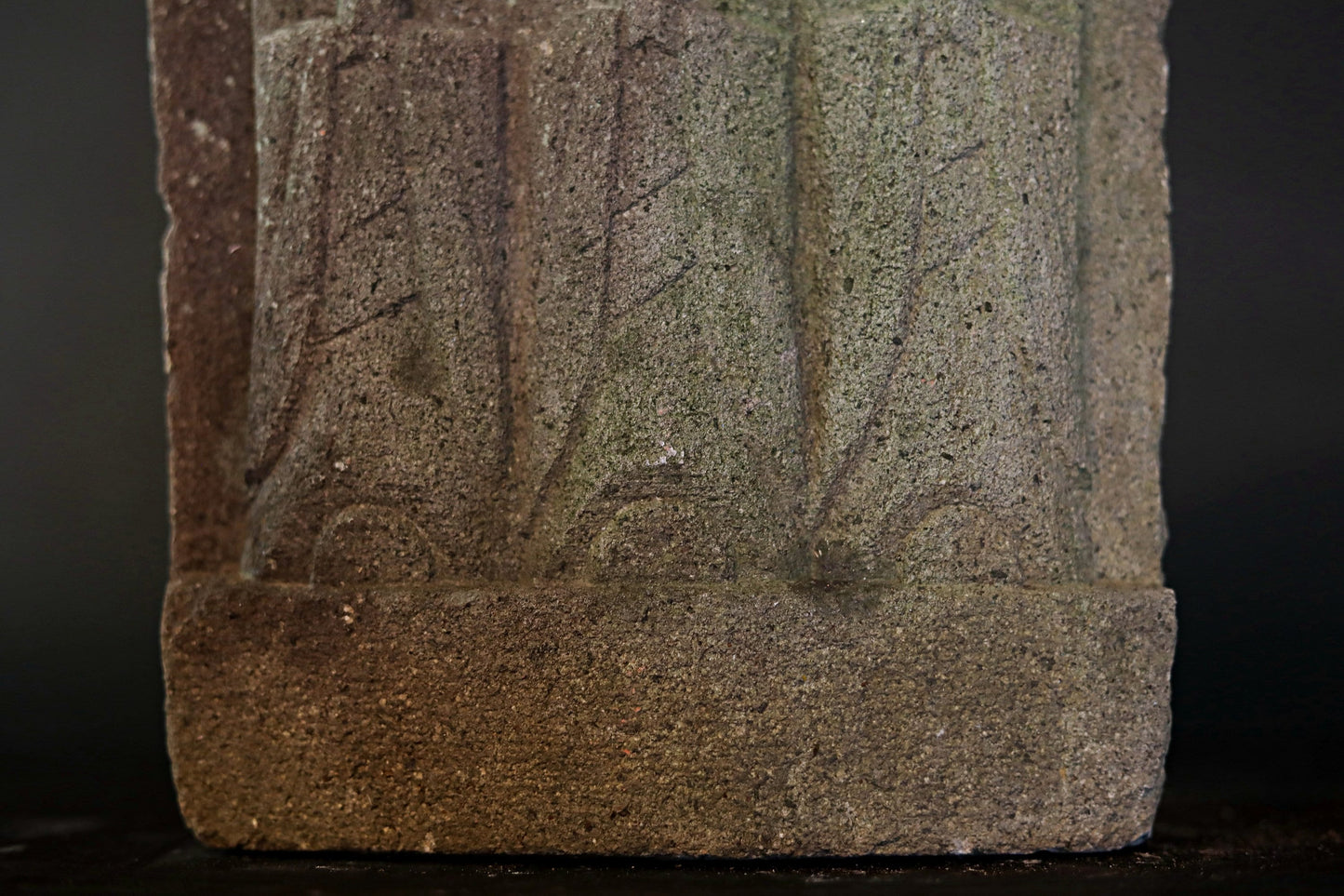 Japanese Stone Jizo Sculpture - Antique Buddhist Statue | 1700s Sandstone Garden Art
