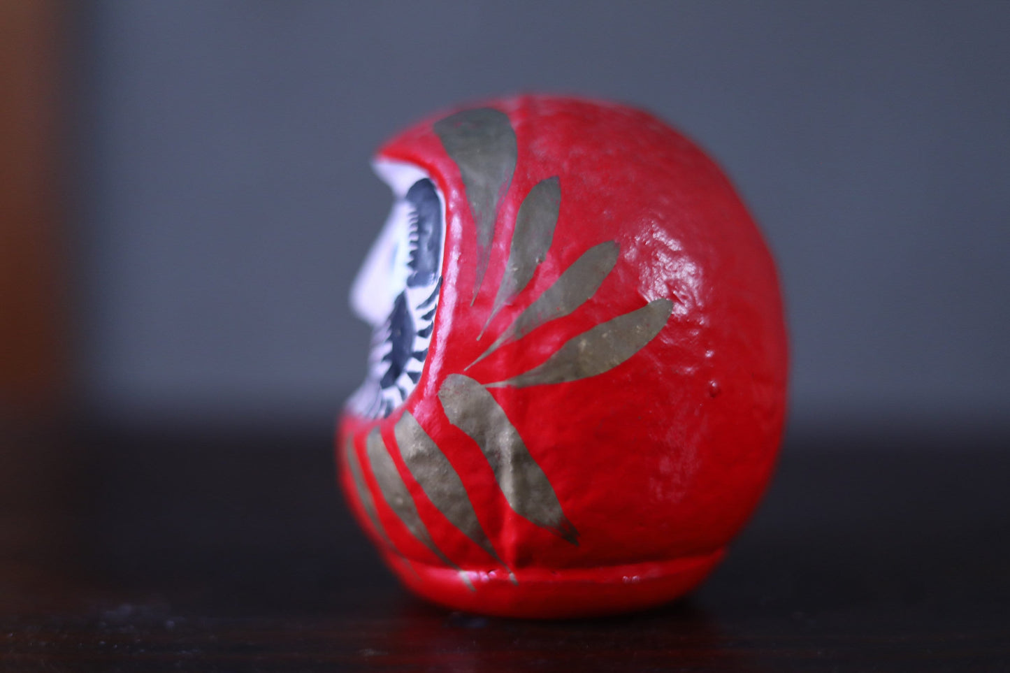 Daruma Doll Figurine – Japanese Roly-Poly Toy | Traditional Paper Tumbler Doll 3.5in