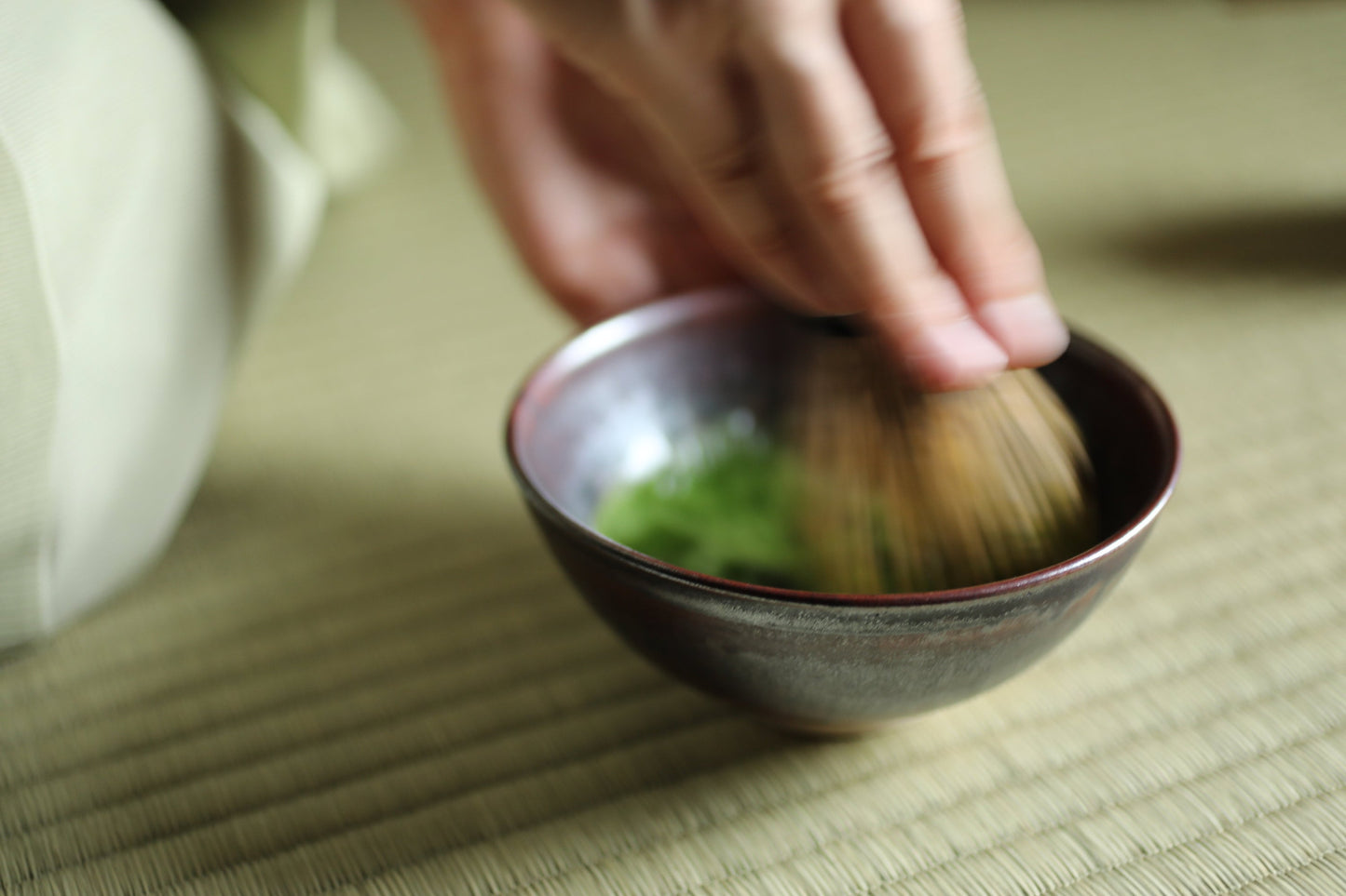 Takatori Ware Matcha Bowl - Vintage Japanese Tea Bowl With Signed Pottery Box