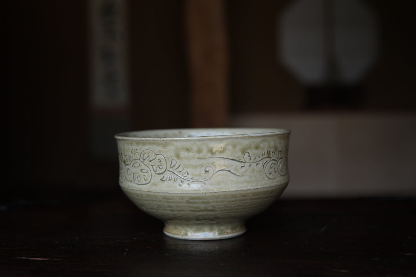 Vintage Kiseto Bowl - Japanese Ceramic Tea Ceremony Vessel with Kanji Box