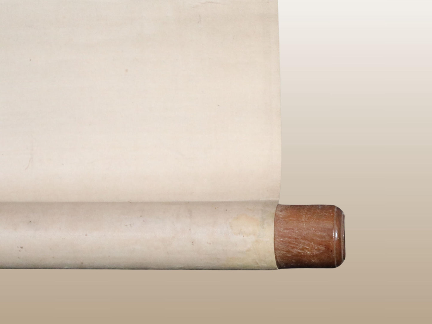 Japanese Antique Scroll - Edo Period Art Kakejiku with Crane and Turtle Ink Wash Painting