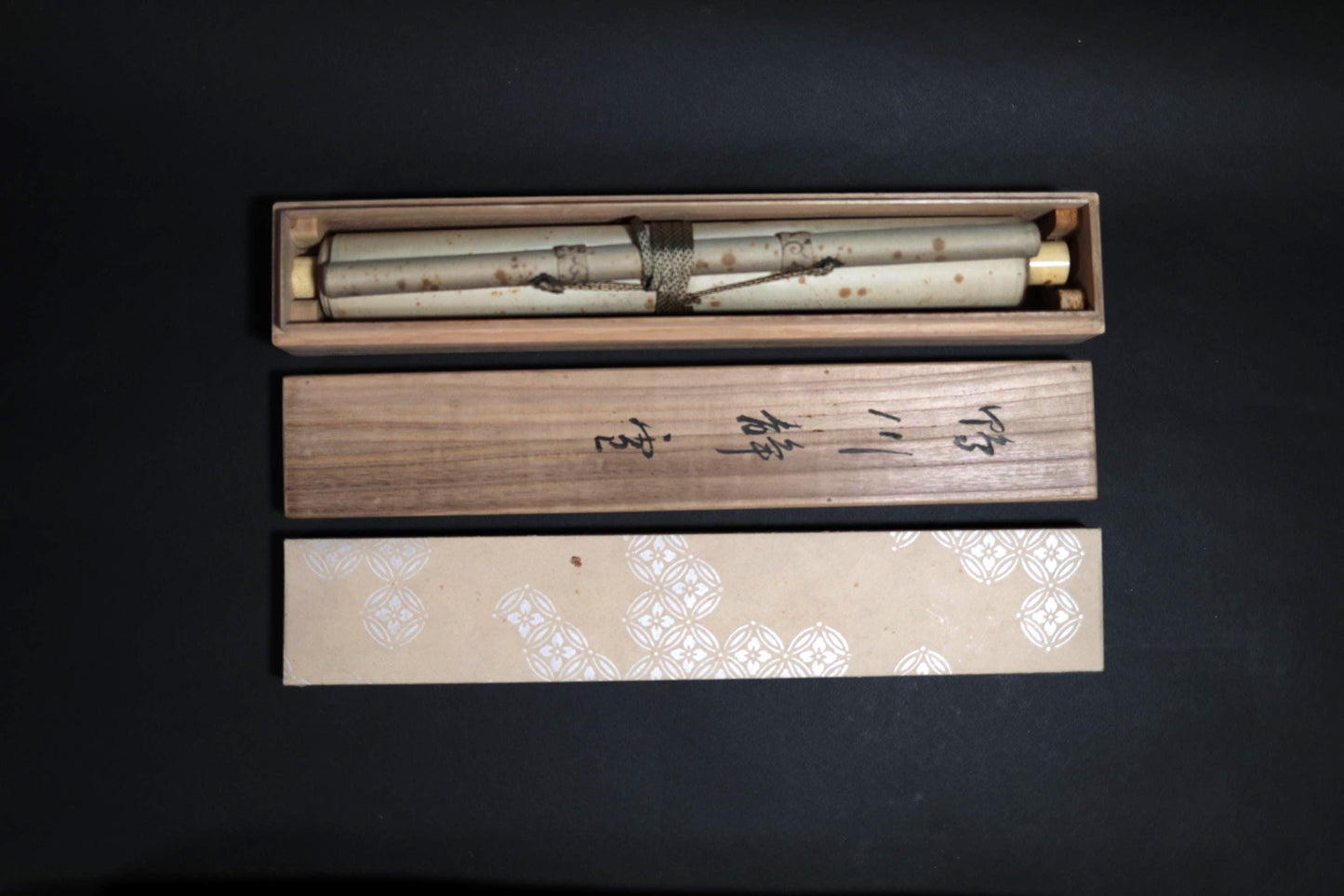 Japanese Antique Scroll - Kyoto Snow Painting on Silk and Paper, Signed Hirai Baisen Artwork