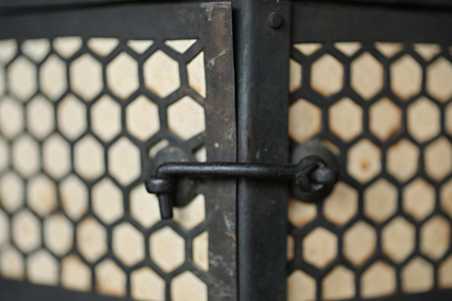 Japanese Buddhist Lantern - Antique Bronze Hanging Temple Lantern with Lotus Flower Design