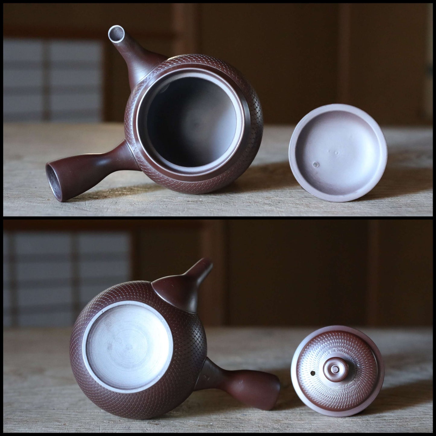Banko Kiln Sencha Tea Set - Japanese Ceramic Teapot & Porcelain Cups, Signed Gift Box