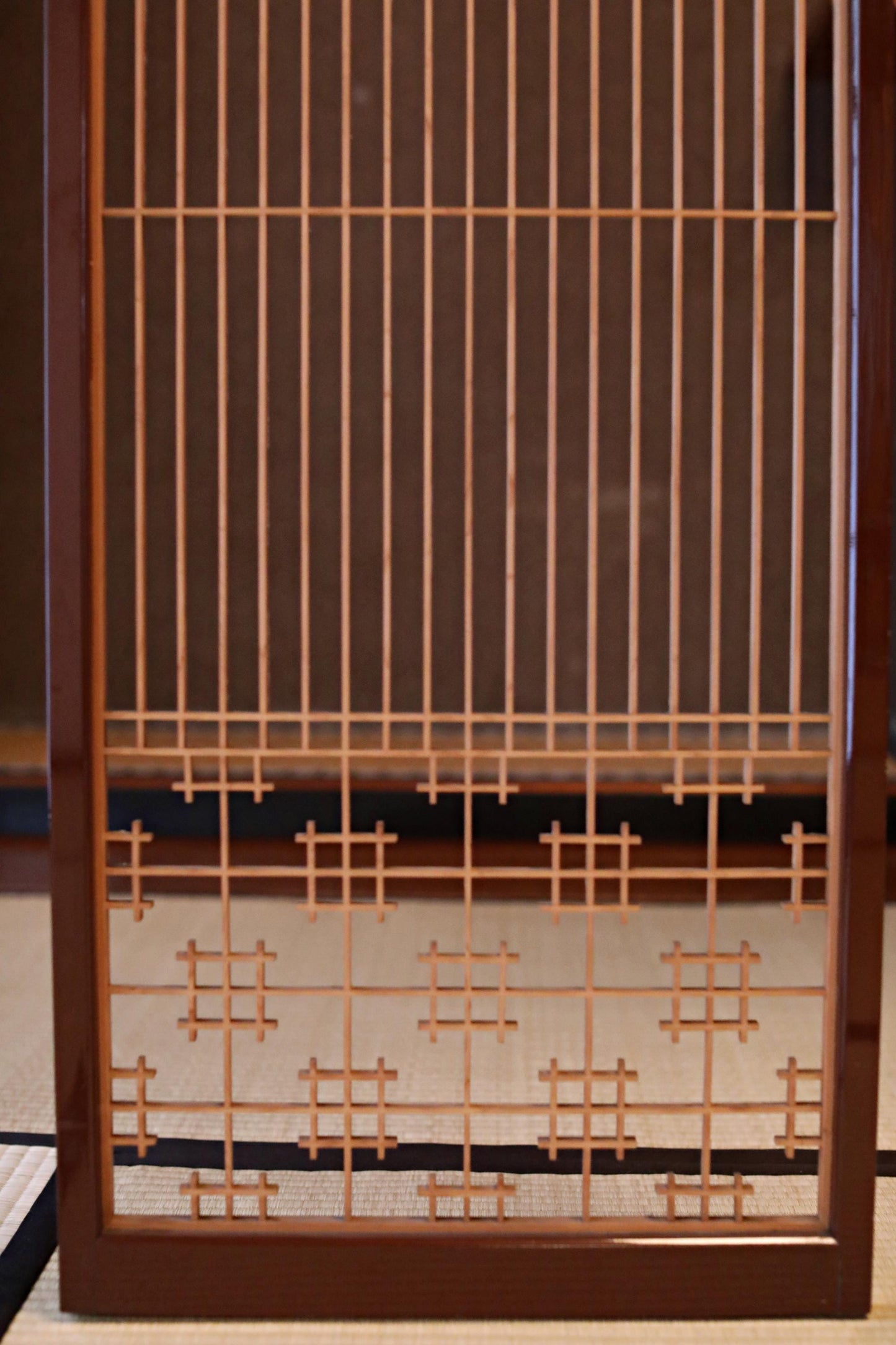 Japanese Wooden Lattice - Handcrafted Kumiko Shoji Panel | Wood Lattice Screen Room Divider