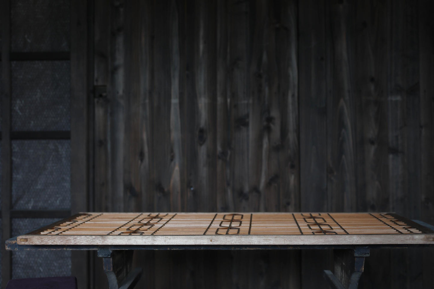Vintage Shoji Screen ×2 - Kumiko Wood Panel Pair | Japandi Wall Art, Geometric Frame