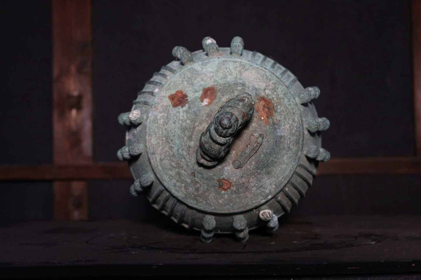 Japanese Antique Temple Bell - Large Bronze Gong | Edo Period Bronze Buddhist Altar Gong