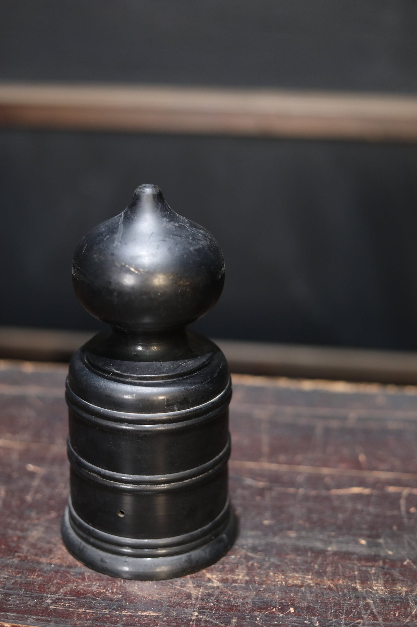 Japanese Giboshi Ornament - Bronze Pillar Crown | Temple Column Decoration, Traditional Japanese Decor