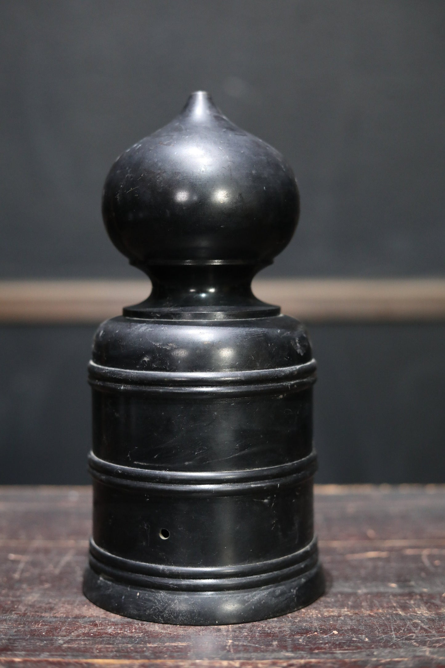 Japanese Bronze Giboshi - Traditional Buddhist Temple Finial | Architectural Pillar Crown