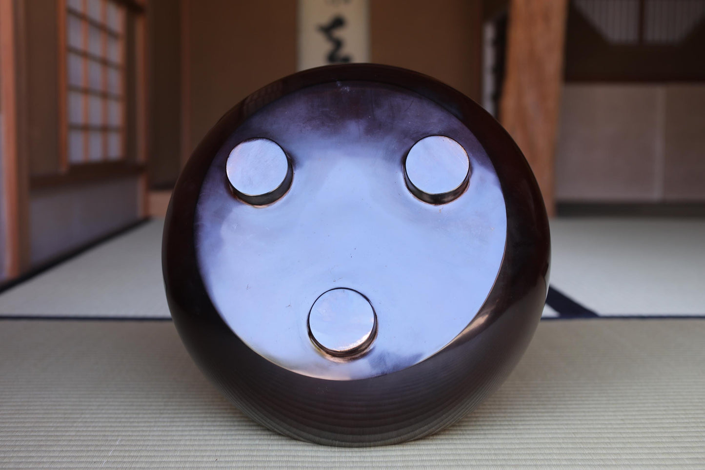 Japanese Bronze Tea Brazier – Master Onishi Art | Takaoka Copperware Furo