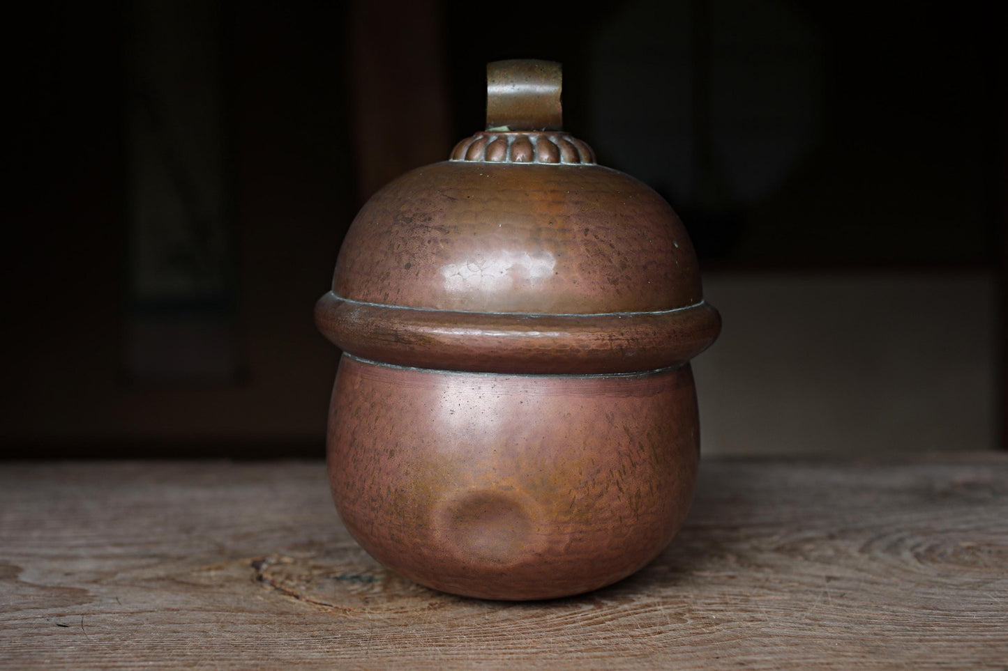 Japanese Antique Bronze Bell - Handcrafted Shinto Shrine Prayer Bell H9.1in