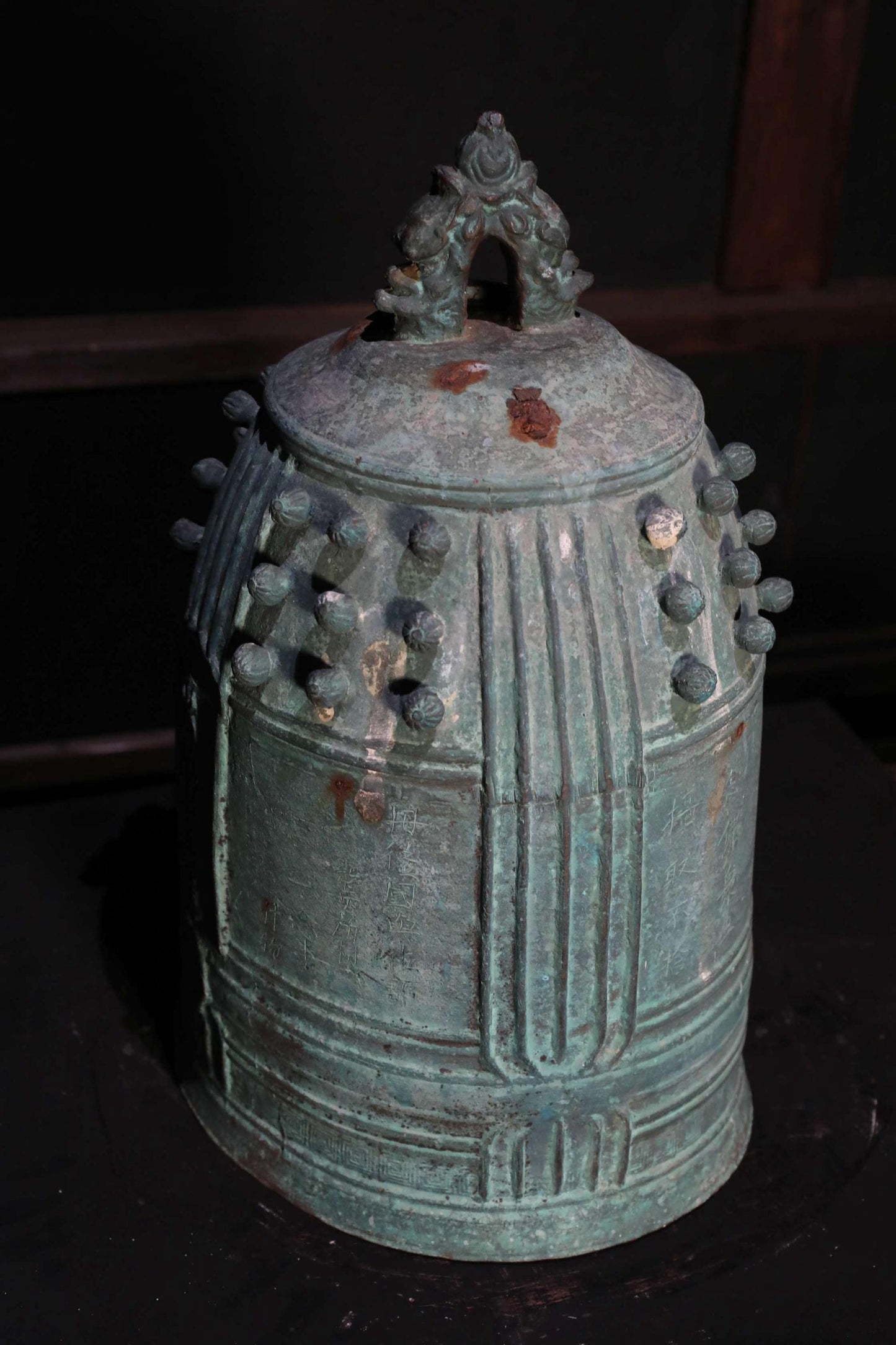 Japanese Antique Temple Bell - Large Bronze Gong | Edo Period Bronze Buddhist Altar Gong