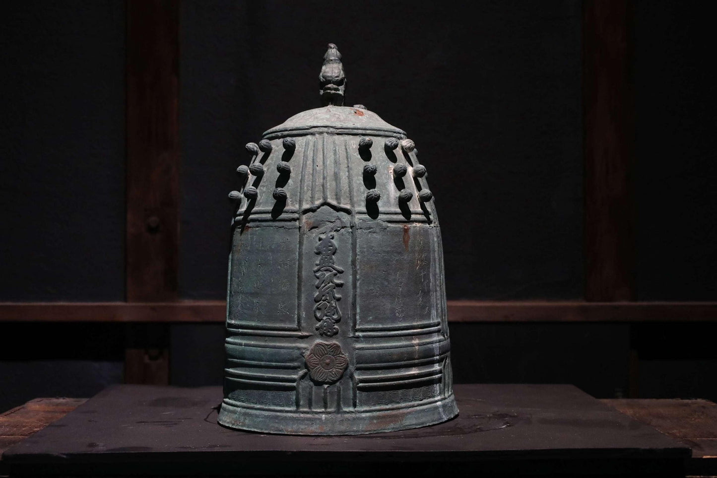 Japanese Antique Temple Bell - Large Bronze Gong | Edo Period Bronze Buddhist Altar Gong