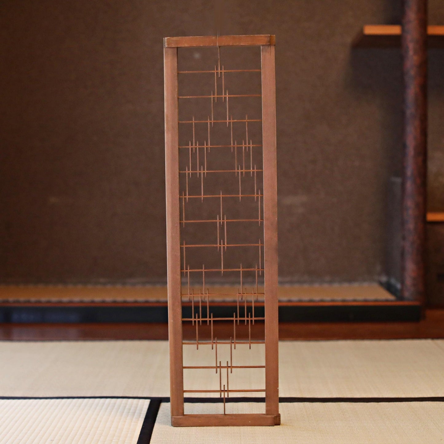 Kumiko Shoji Screen - Vintage Japanese Wood Lattice Panel | Handcrafted Wood Art